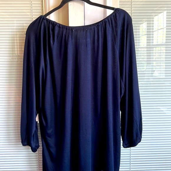 Philosophy woman size 1X blue color  blouse - Picture 4 of 9